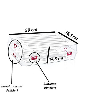 Lüx Çizme Saklama Düzenleme Kutusu BÜYÜK BOY