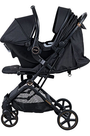 Collection Solo Cabin Travel System Siyah Bebek Arabası