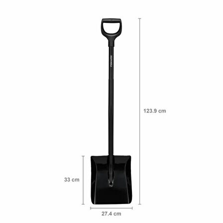 Fiskars 1066713 Ergonomik Pro Geniş Ağızlı Ağır İş Küreği