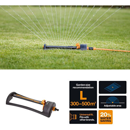 Fiskars 1023661 Metal Ayaklı Salınımlı Fıskiye
