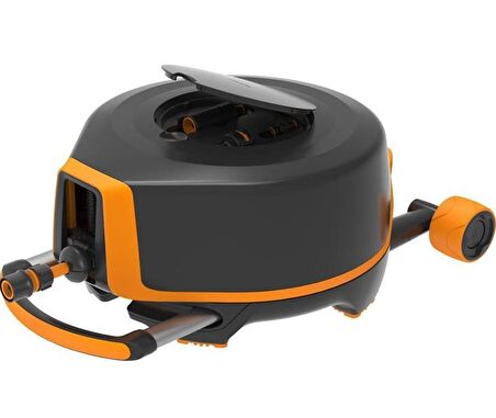 Fiskars 1025933 Tekerlekli Hortum Makarası Seti 20+7 mt