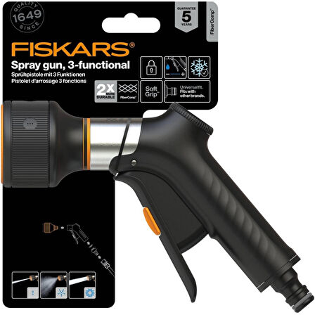 Fiskars 1067193 Fibercomp Ayarlanabilir Sulama Tabancası