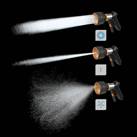 Fiskars 1067194 Fibercomp 3 Fonksiyonlu Sulama Tabancası