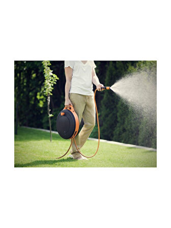 Fiskars Hortum Makara Seti S 3/8" Siyah 9 mm 15 m 1071660