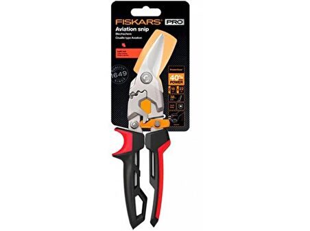 Fiskars 1027209 PowerGear Metal Levha Makası - Sol Kesim