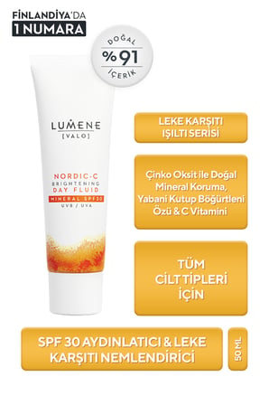 Nordic C SPF30 Mineral Filtreli Aydınlatıcı Güneş Koruyucu 50 ml