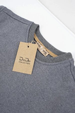 Çocuk Eşofman Takımı Unisex Kışlık Pamuklu Füme