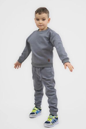 Çocuk Eşofman Takımı Unisex Kışlık Pamuklu Füme