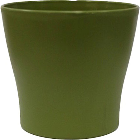 21 Litre Gri Gardenya Saksı Büyük Boy Dekoratif Mat Tabaksız Plastik Saksı