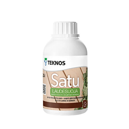 Teknos SATU LAUDESUOJA Sauna ve Buhar Odası Bankları İçin Koruyucu 0.25 Litre