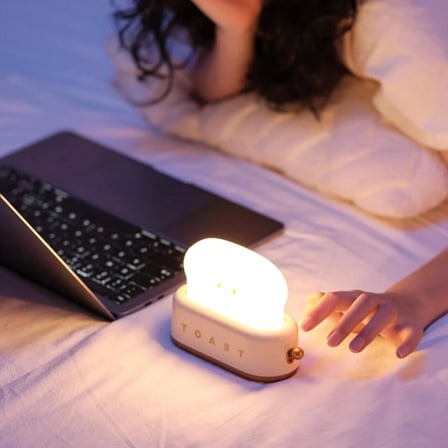 Sarı Tost Gece Lambası – Sevimli LED Işık,Hediyelik Led Lamba