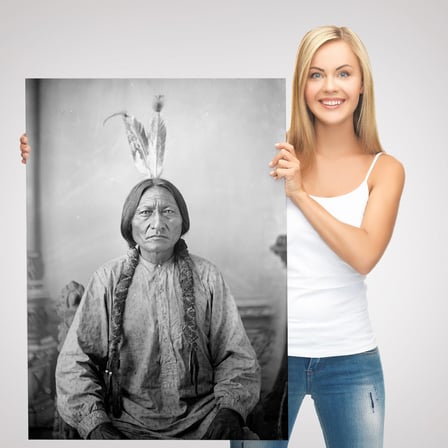 Oturan Boğa Tablosu, Amerikaya Karşı Savaşan Son Kızılderili Kabile Şefi, Sitting Bull-6416