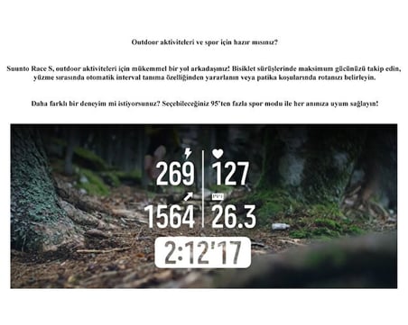 Suunto Race S Sporcu Saati SS051016000 Turuncu