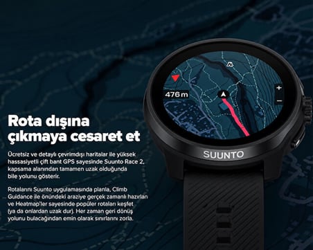 Suunto Race 2 Sporcu Saati SS051203000 Bej