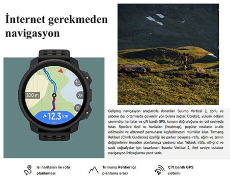 Suunto Vertical Sporcu Saati SS051204000 Siyah