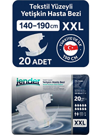 JENDER BELBANTLI HASTA BEZİ 2XLARGE (XXLARGE)  EKSTRA XLARGE 20 Lİ 2  PAKET