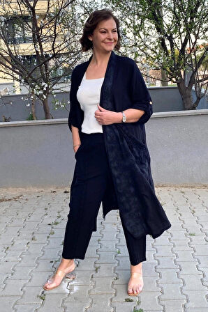 Kadın Siyah Kap Ceket