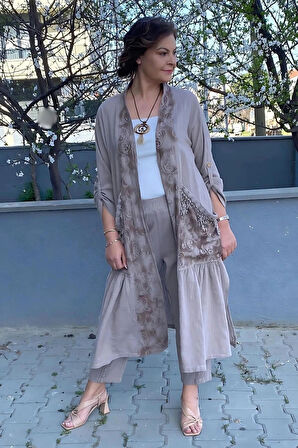 Kadın Vizon Kap Ceket