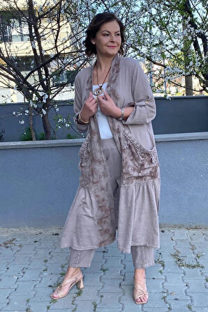 Kadın Vizon Kap Ceket