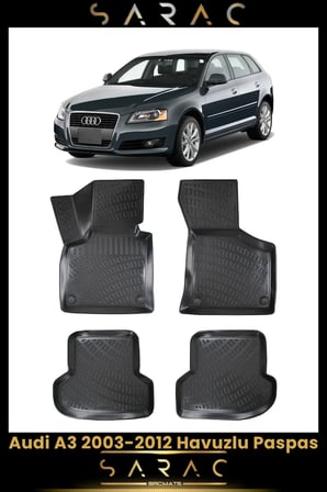Audi A3 Hb/sedan 2009 Model Araca Özel 3d Havuzlu Paspas