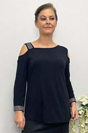 Kadın Siyah Arya Bluz