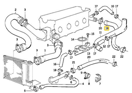 BMW E30 M40 MOTOR SU HORTUMU 64211381191