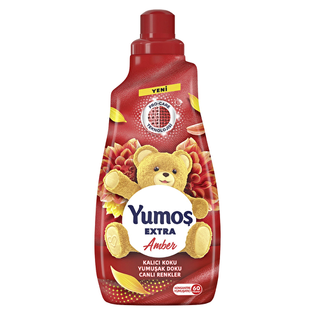 Yumoş Extra Amber Beyazlar ve Renkliler İçin Konsantre Yumuşatıcı 1440 ml 60 Yıkama