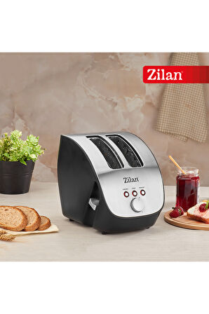 Zln2690 | Ekmek Kızartma Makinesi | 2 Geniş Dilim | 6 Kademeli | Yeniden Isıtma | Buz Çözme| 1000w