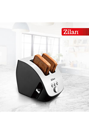 Zln2690 | Ekmek Kızartma Makinesi | 2 Geniş Dilim | 6 Kademeli | Yeniden Isıtma | Buz Çözme| 1000w