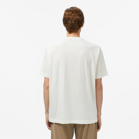 Nautica Erkek Krem Regular Fit Çizgili T-Shirt