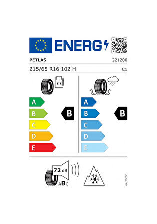 Petlas 215/65 R16 TL 102H Reınf. Snowmaster 2 Sport Kış Lastiği 2024