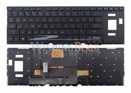 Asus ROG GX501V GX501G Klavye Siyah Türkçe Küçük Enter Işıklı