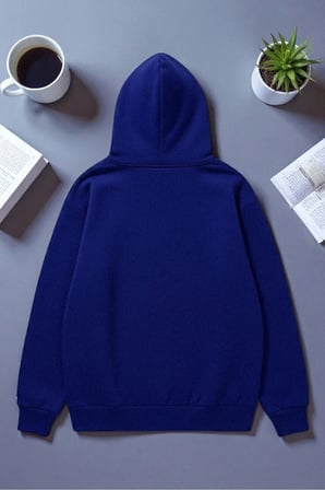 Unisex Nyc Tasarım Baskılı Kapüşonlu Sweatshirt