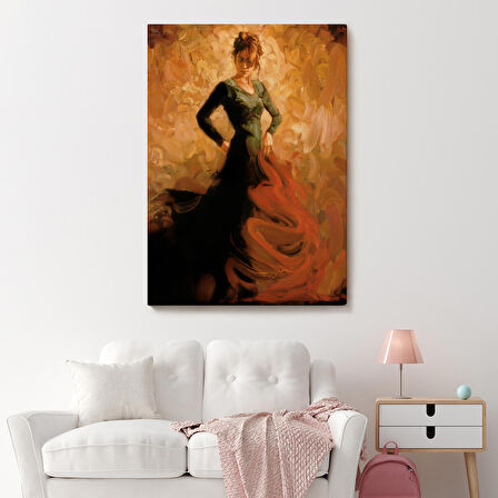 Flamenko Dansçısı Kadın Dekoratif Duvar Tablosu-6425