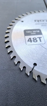 Daire Testere Bıçağı ROTOR 185*20/16 adaptörlü 48T Ahşap kesme diski