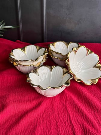 Flora Gold Yuvarlak Kase Seti 6 'Lı