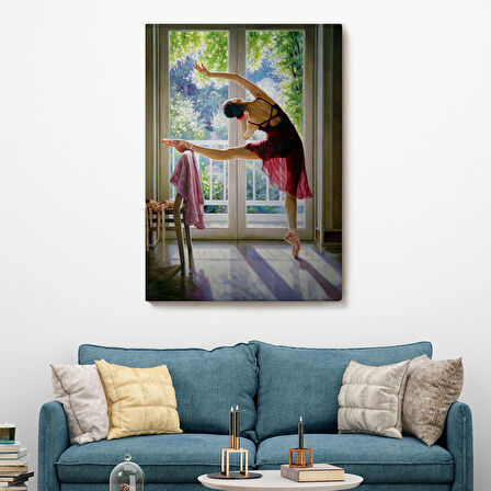 Bale Yapan Dansçı Kadın Duvar Tablosu-6428