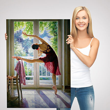 Bale Yapan Dansçı Kadın Duvar Tablosu-6428