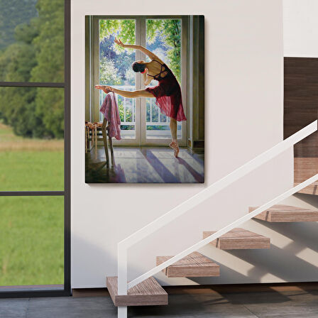 Bale Yapan Dansçı Kadın Duvar Tablosu-6428