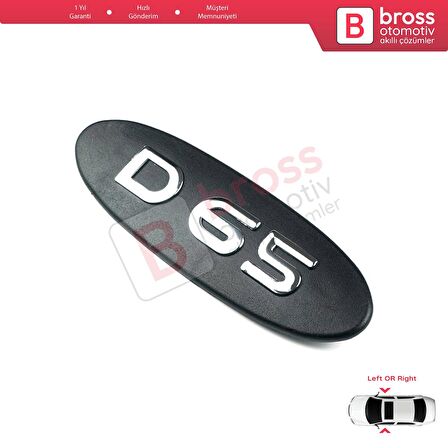 Renault Kangoo MK1 X76 KC0/1 Express 1997-2009 7700310092 İçin Siyah D65 Kapı Bandı Çıta Yazısı