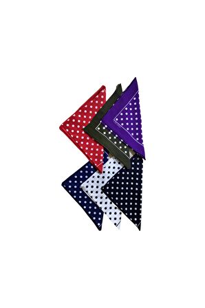 Puantiyeli Bandana Seti 6 lı