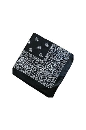 Siyah Desenli Bandana