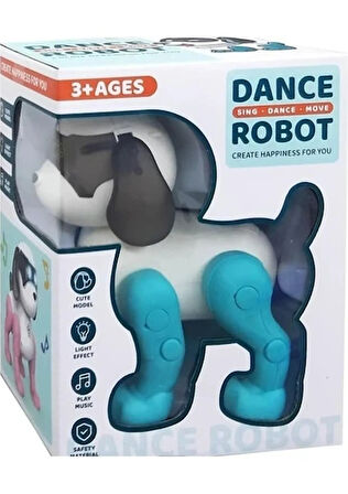 BabyDOOR Toys 111-2 Dans Eden Sesli Işıklı Robot Köpek Mavi