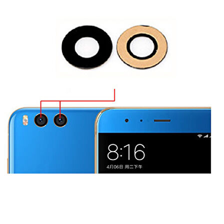 Tkgz Xiaomi Mİ Note 3 Arka Kamera Camı Lens Yapışkanlı