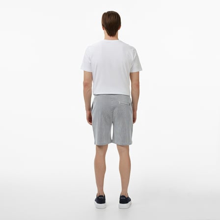 Nautica Erkek Lacivert Regular Fit Çizgili Şort
