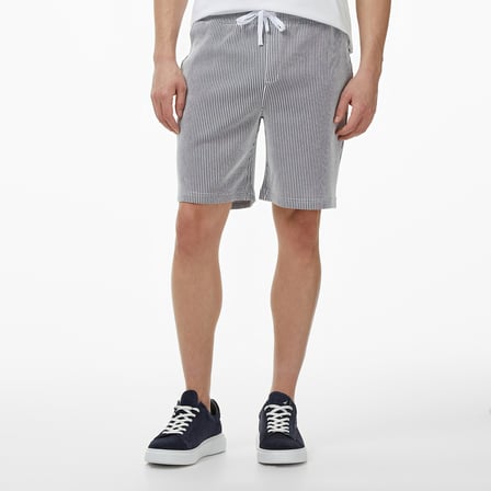 Nautica Erkek Lacivert Regular Fit Çizgili Şort
