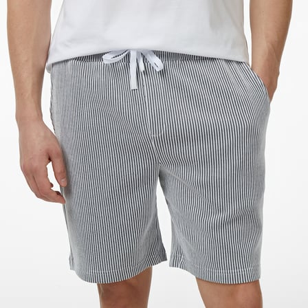Nautica Erkek Lacivert Regular Fit Çizgili Şort