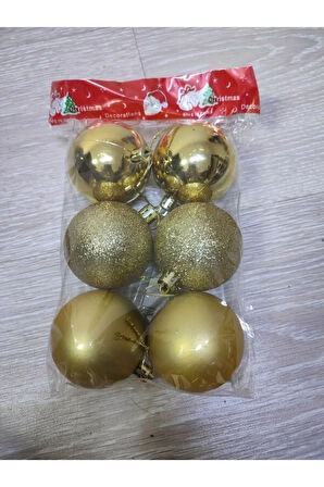 Yılbaşıağaç Süsü 6 Lı 6 Cm