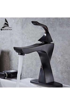 Banyo Lavabo Bataryası Mat Siyah Yeni Model 5 Yıl Garantili Alt Tabla Dahil