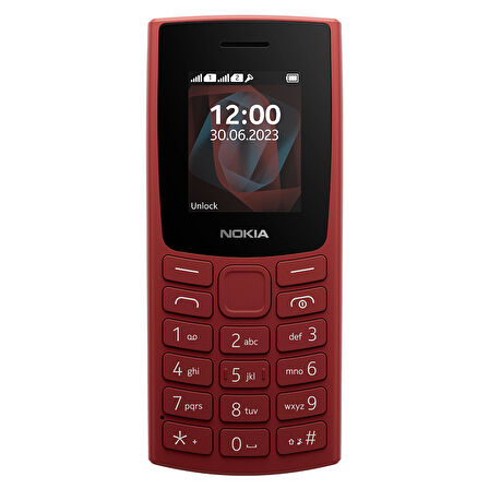 Nokia 105 TA-1557 Tuşlu Cep Telefonu Red (2 Yıl Türkiye Distribütör Garantili)